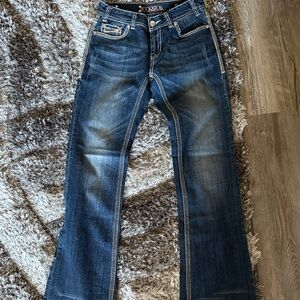 Rock & Roll Cowgirl Dark Blue Boot Cut Jeans